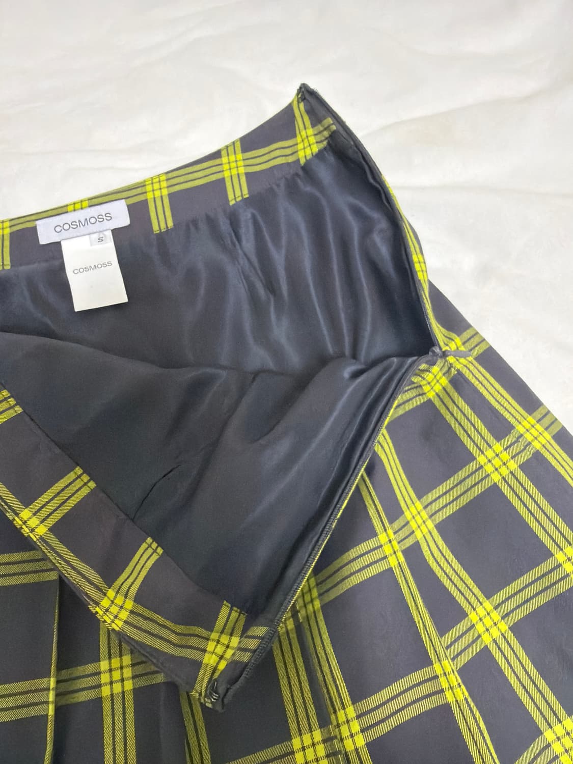 코스모스 체크 플리츠 스커트 S 상품이미지6