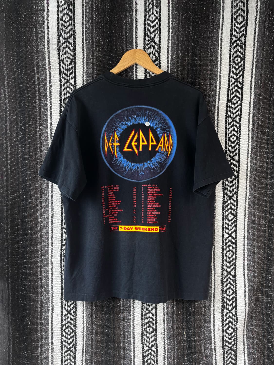 90s def leppard 데프 레파드 투어 티셔츠 상품이미지3
