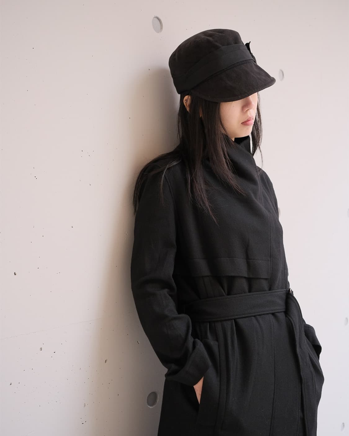 Asymmetric wool coat  상품이미지1
