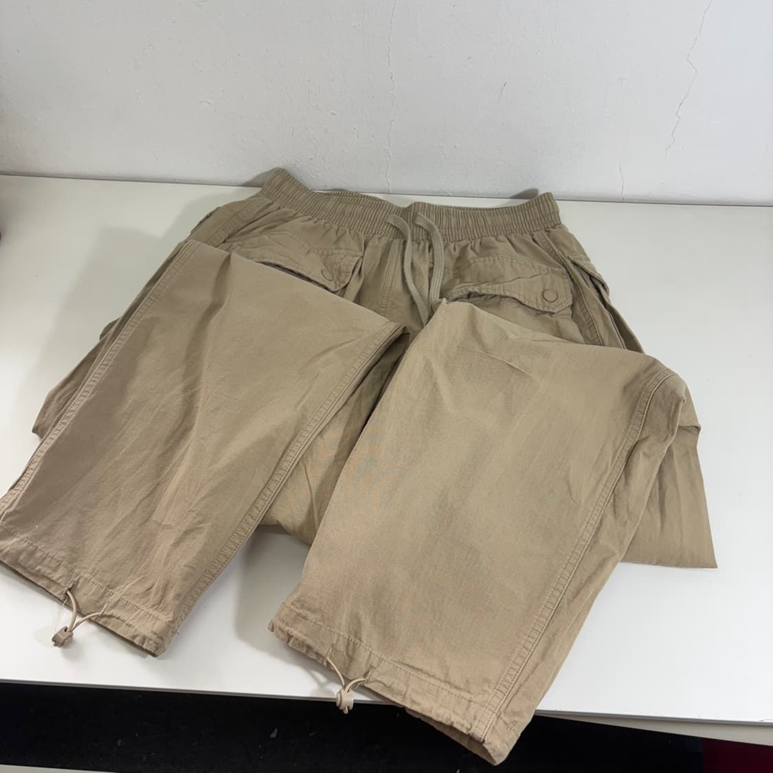 XL 엑스트라오디너리 베이지 밑단스트링 유틸리티팬츠 상품이미지3