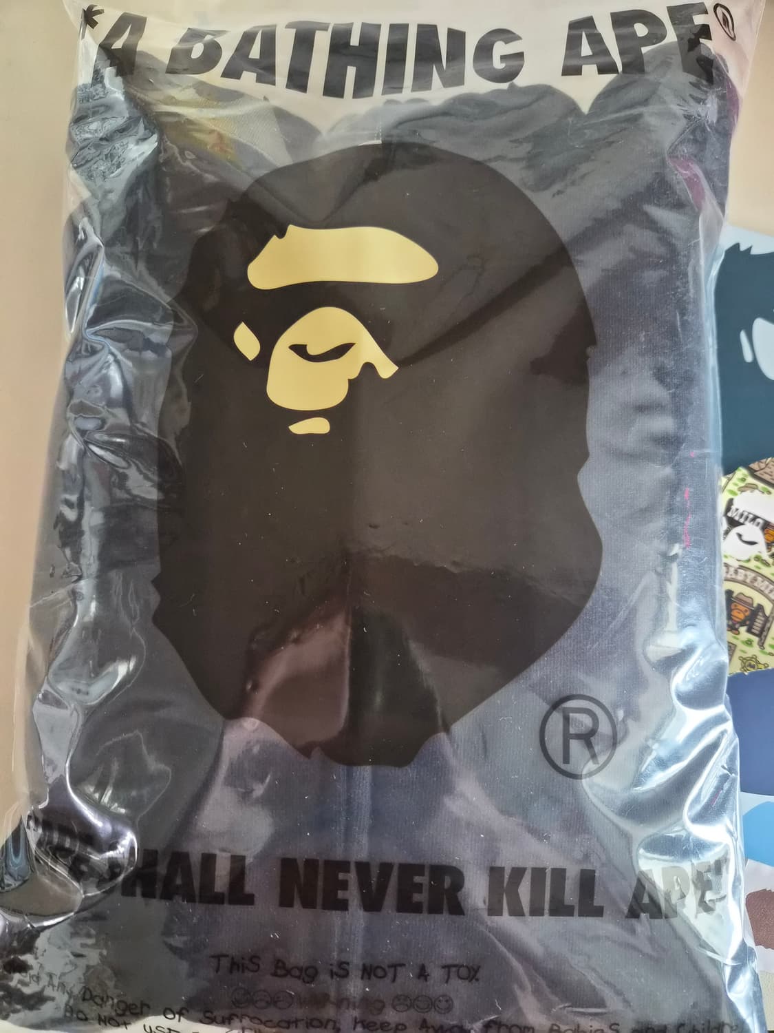 베이프 정품 L 퍼스트카모 샤크후드 블랙/그린카모 상품이미지5