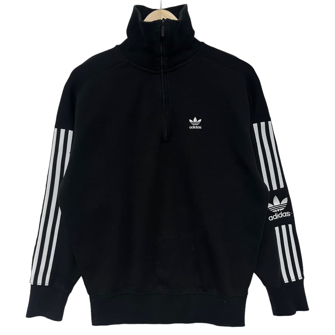 아디다스 락 업 트레포일 로고 하프 집업  상품이미지2