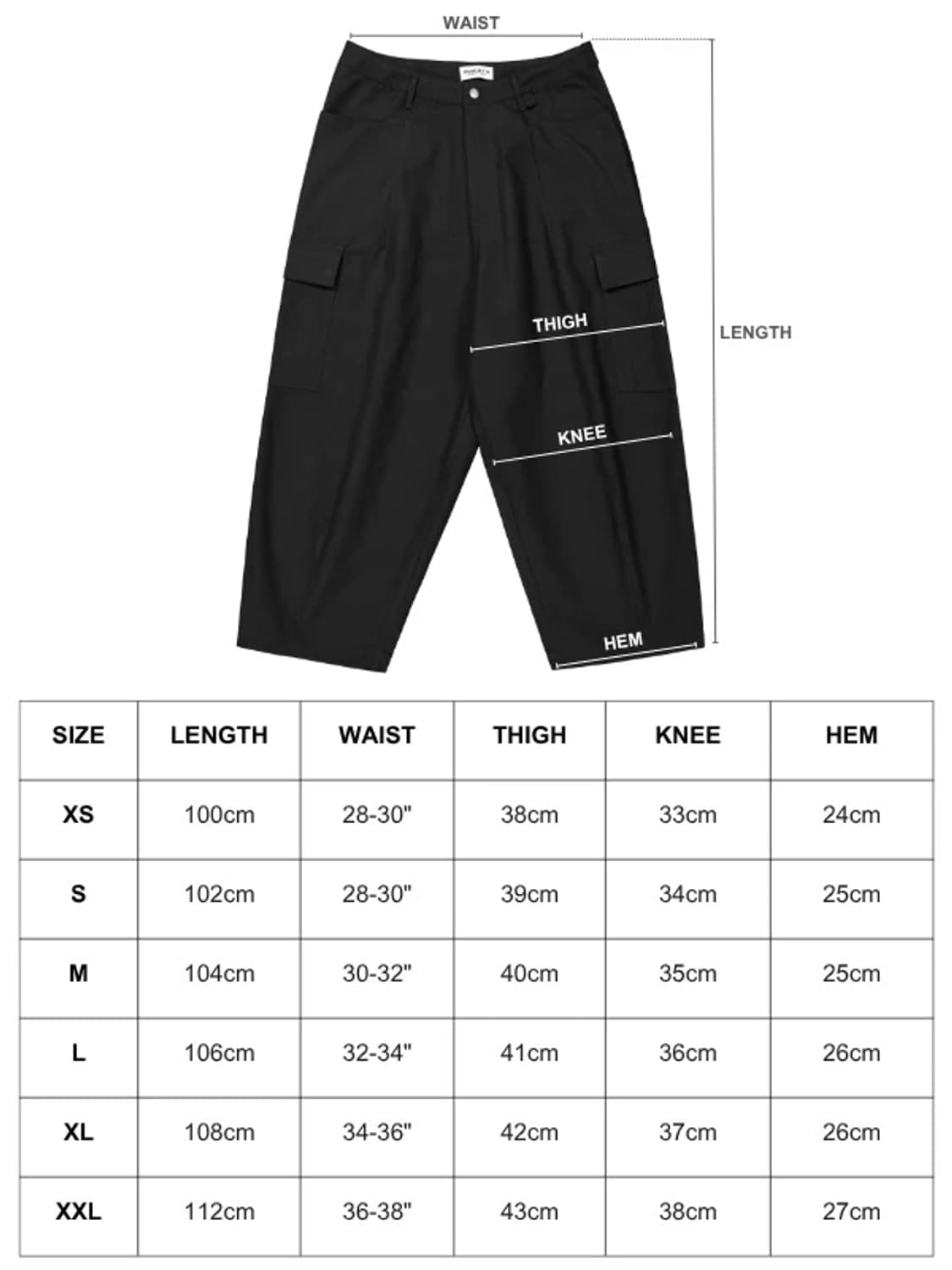 Sweats collective 카고 팬츠 블랙 XL 상품이미지5