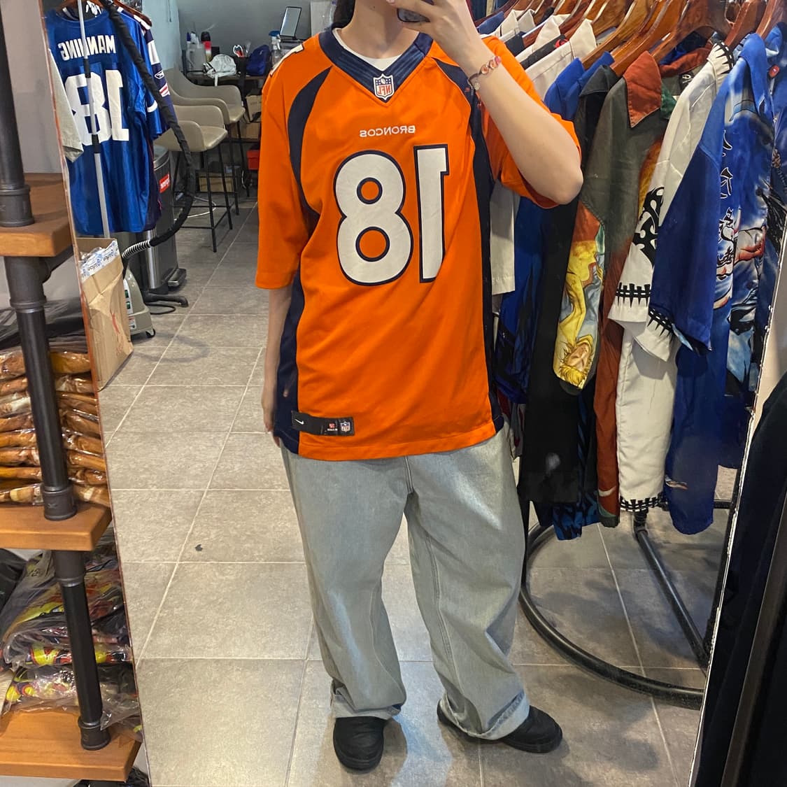 [NO.9] NFL 풋볼 져지 반팔티 오렌지 상품이미지4