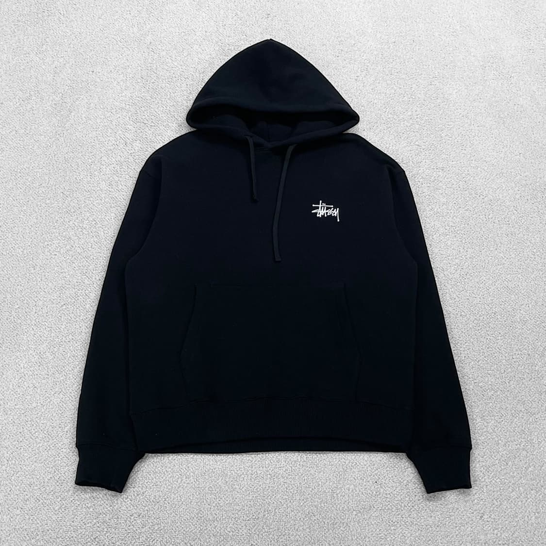 스투시 Stussy 베이직 로고 후드티 블랙 상품이미지2