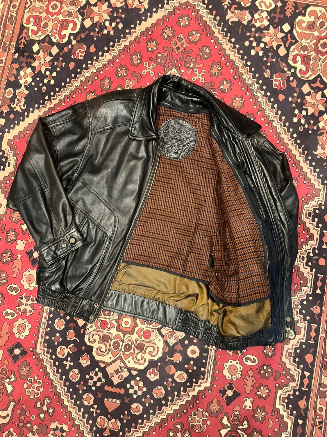 ( XL ) 가죽자켓 봄버자켓 a2가죽 항공점퍼 블루종 빈티지가죽 상품이미지3