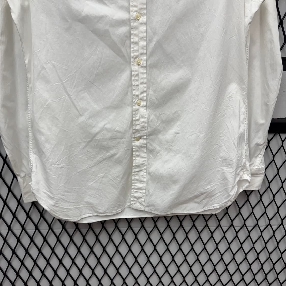 폴로 랄프로렌 솔리드 긴팔 셔츠 화이트 포니 포인트 화이트 상품이미지4