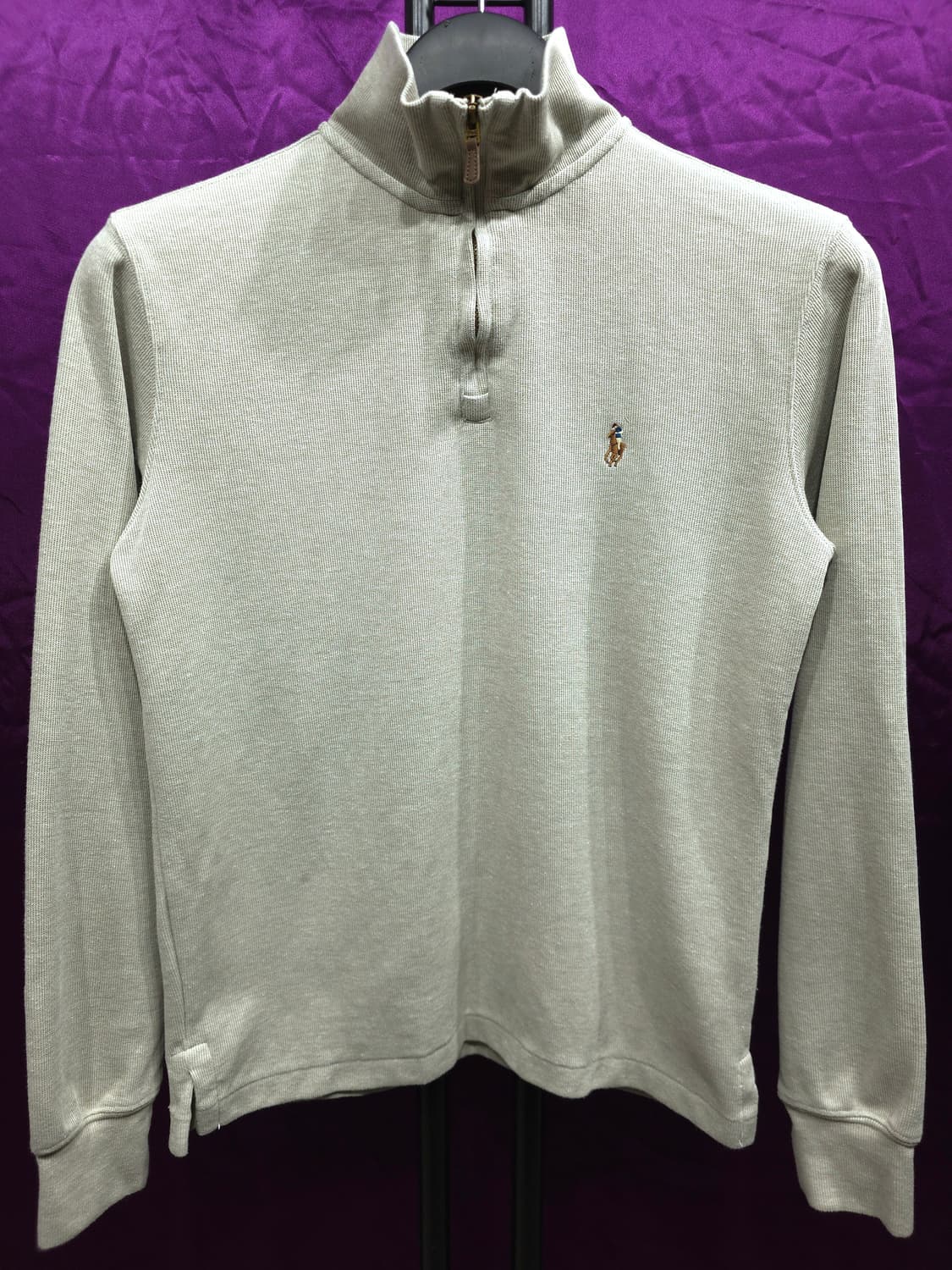 폴로랄프로렌 에스테이트 립 코튼 하프집업 니트 90-95 상품이미지1