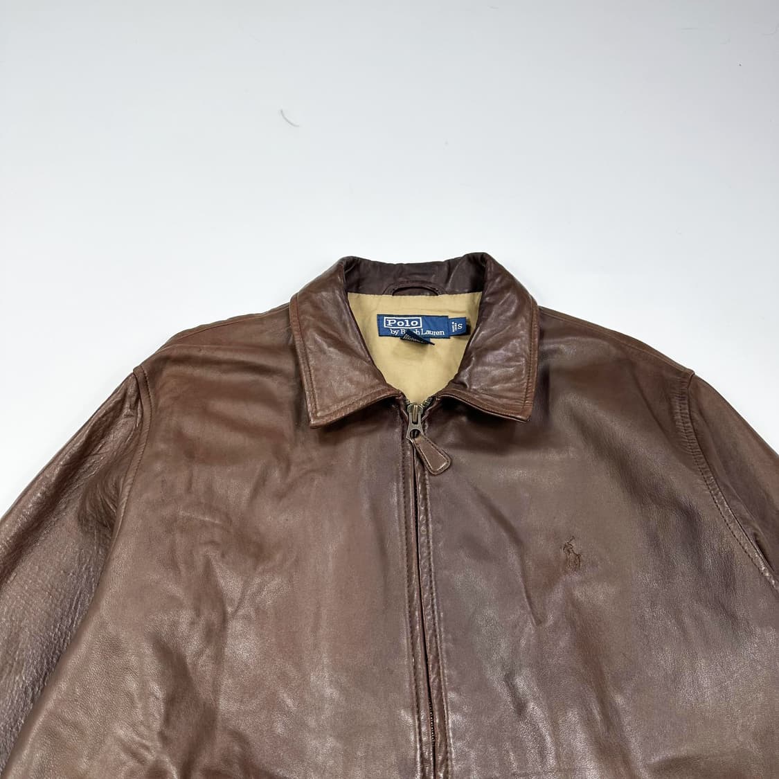 폴로 랄프로렌 클래식 양가죽 바라쿠다 자켓 S 상품이미지2