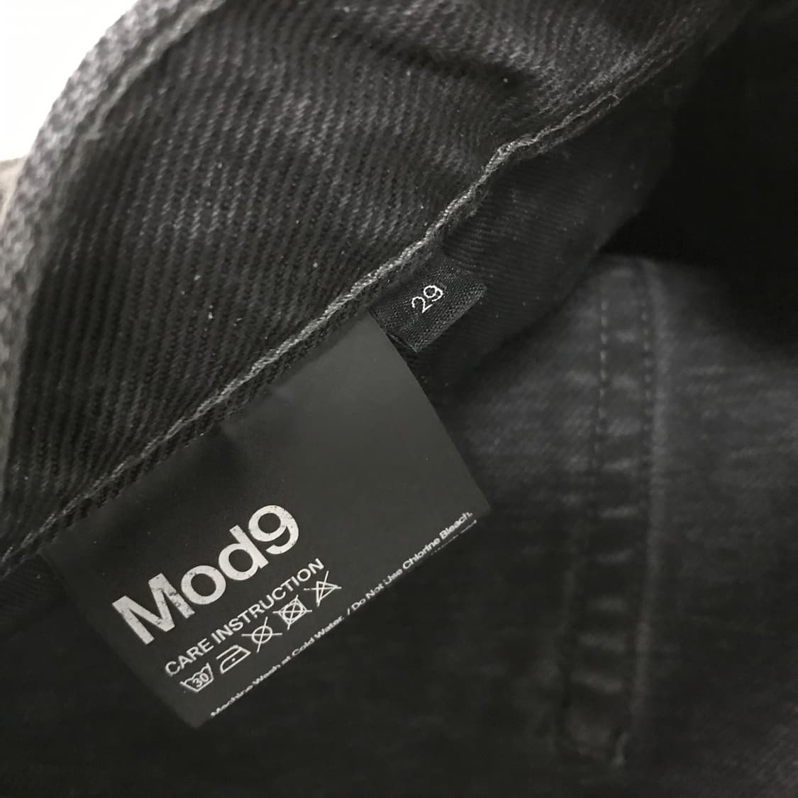 모드나인 블랙 데님 청바지 29사이즈 상품이미지4