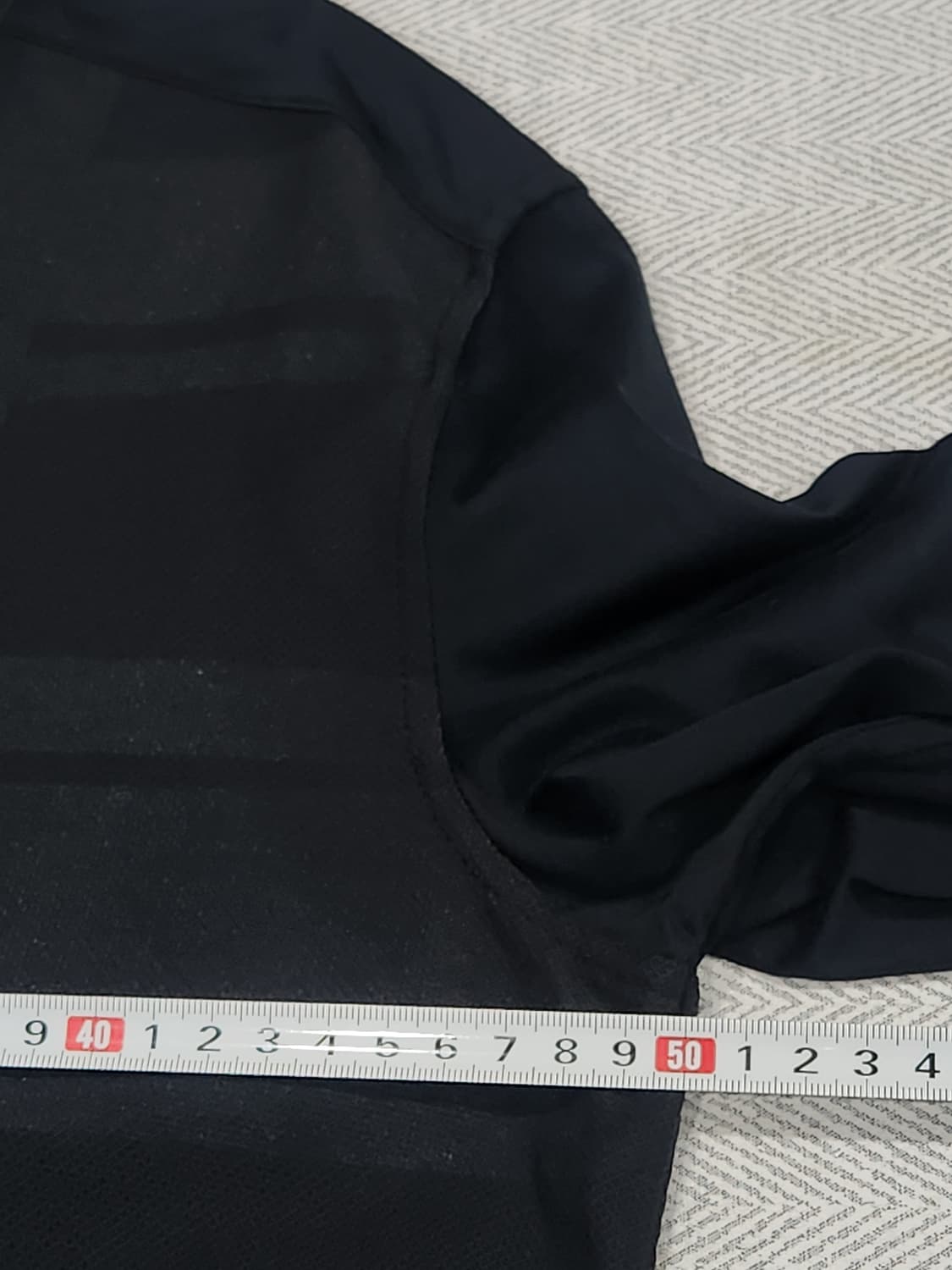 [95] 한섬 시스템 옴므 차이나 카라 셔츠 남성 95 블랙 상품이미지7