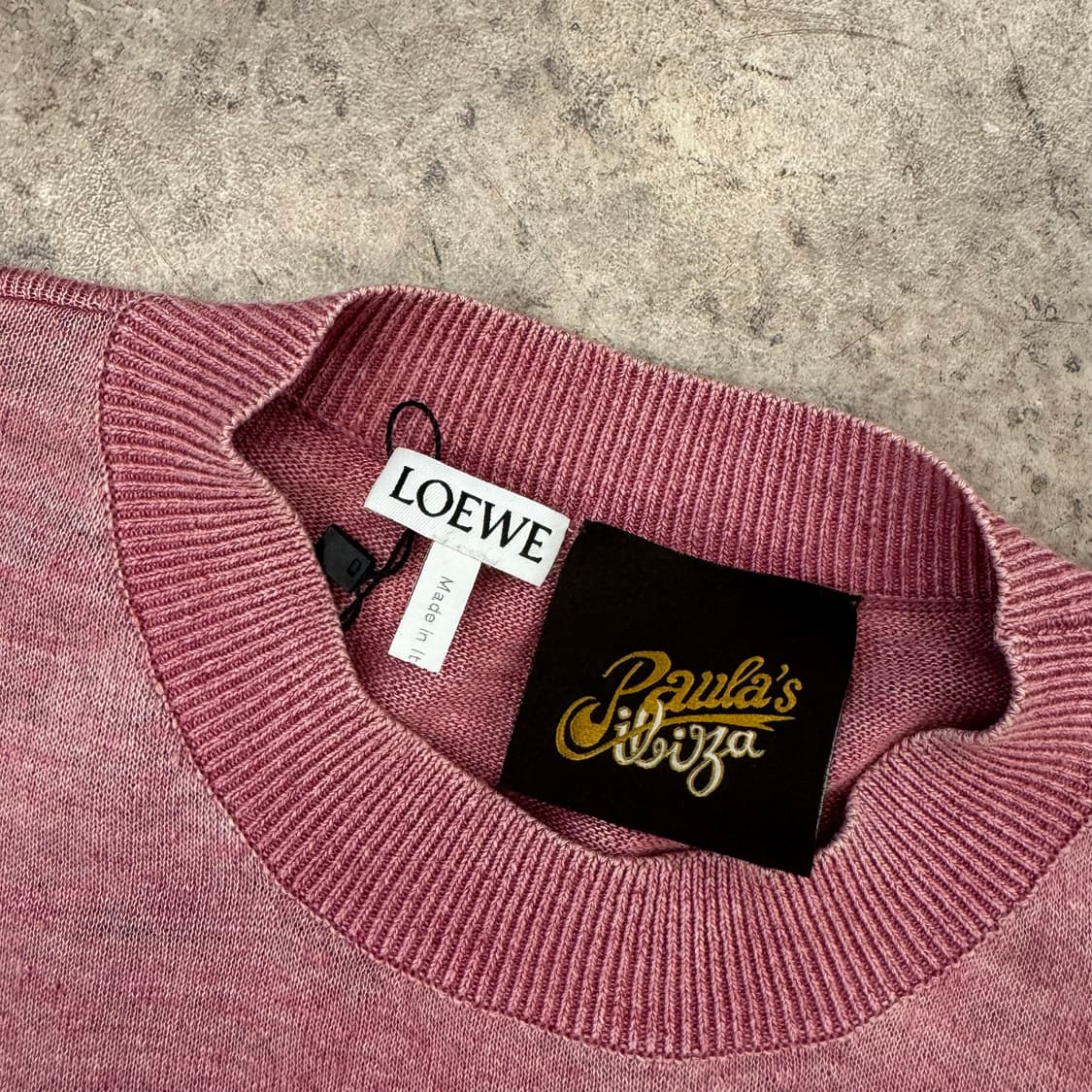 Loewe Paula’s Ibiza 핑크 코튼 니트 #csz416 상품이미지3