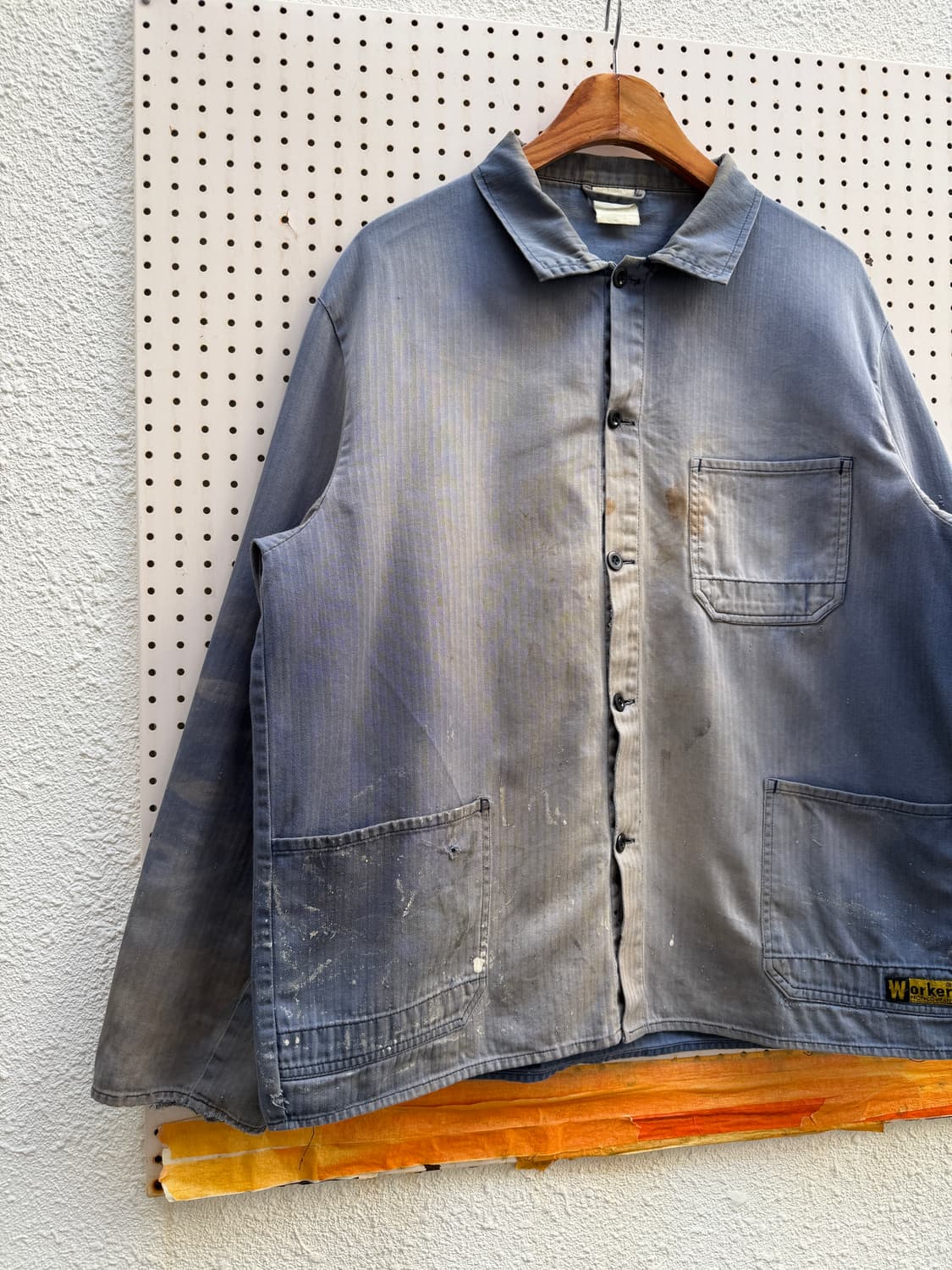 HARD SUN FADED DISTRESSED 썬페이드 헤링본 워크자켓 상품이미지3