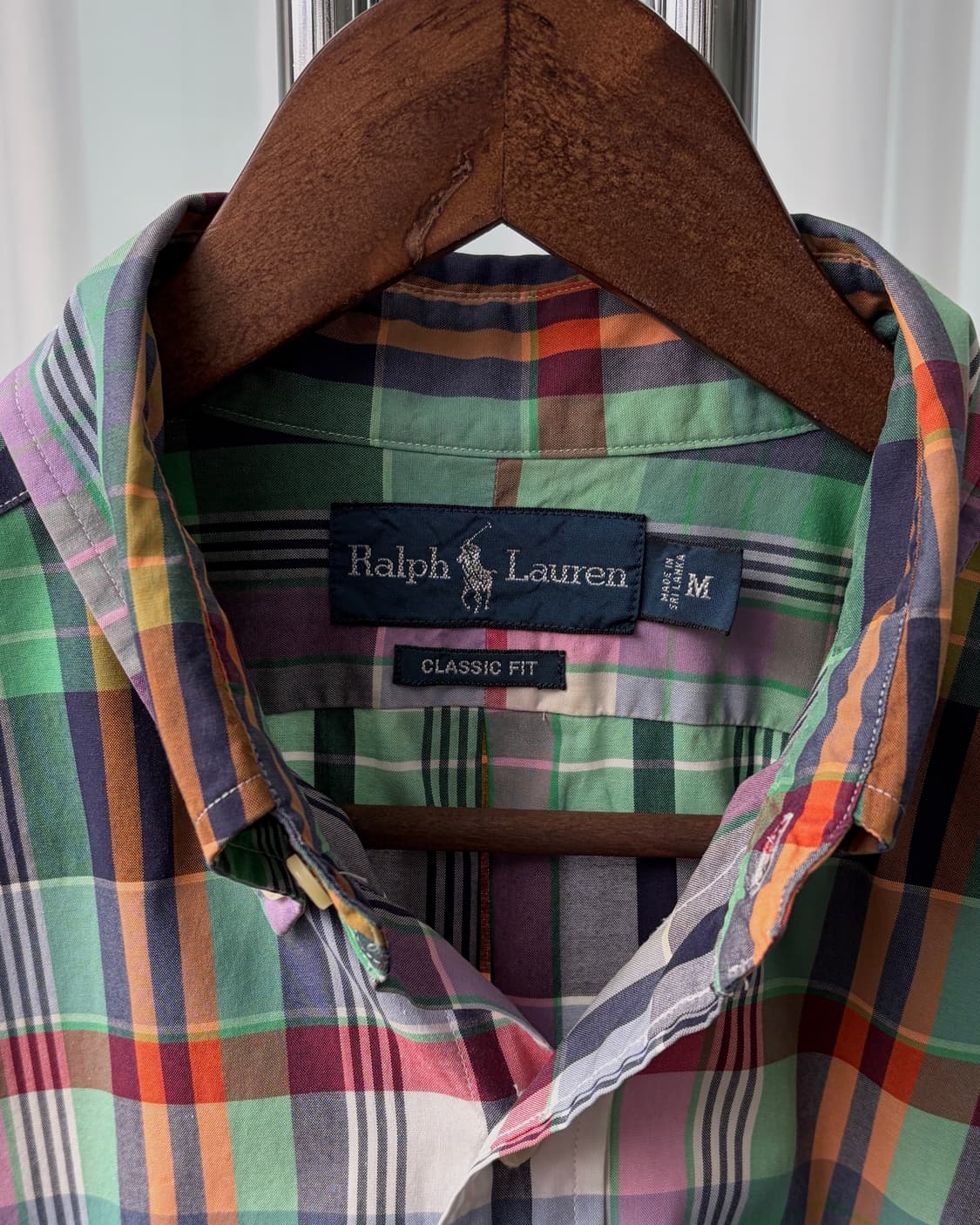 [M-L]폴로 랄프로렌 포플린 클래식핏 체크 셔츠 상품이미지8