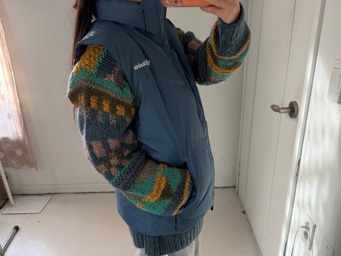 일본빈티지 컬럼비아 패딩 조끼 베스트 상품이미지1