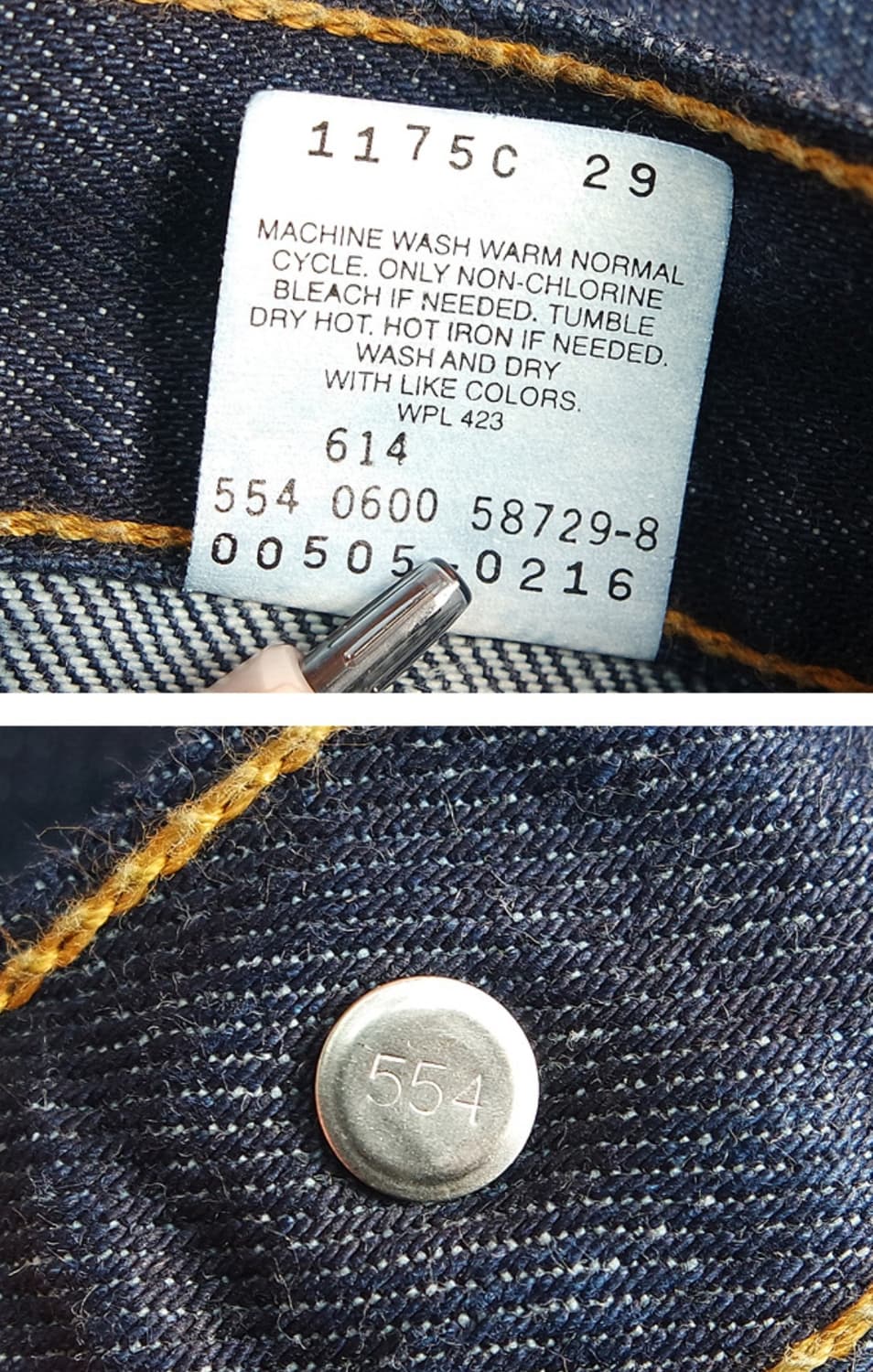 미국산 00s 리바이스 505  데님 29사이즈  상품이미지8