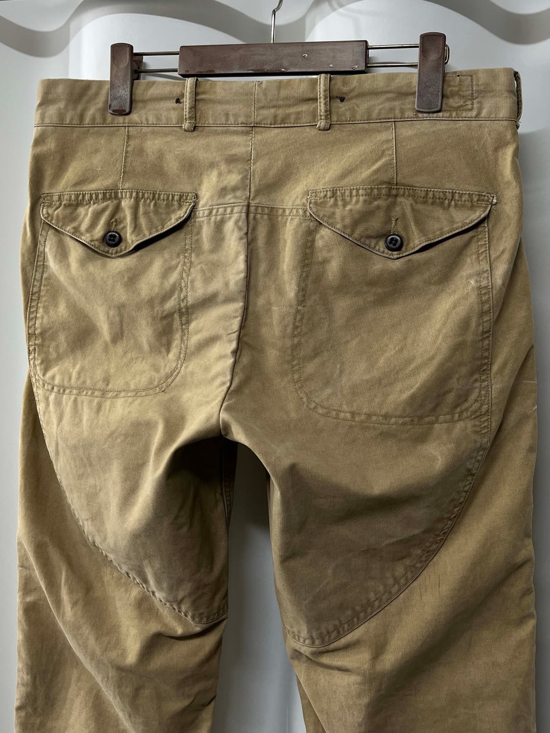 폴로 랄프로렌 덕캔버스 서스펜더 워시드 헌팅 더블니 팬츠 상품이미지6