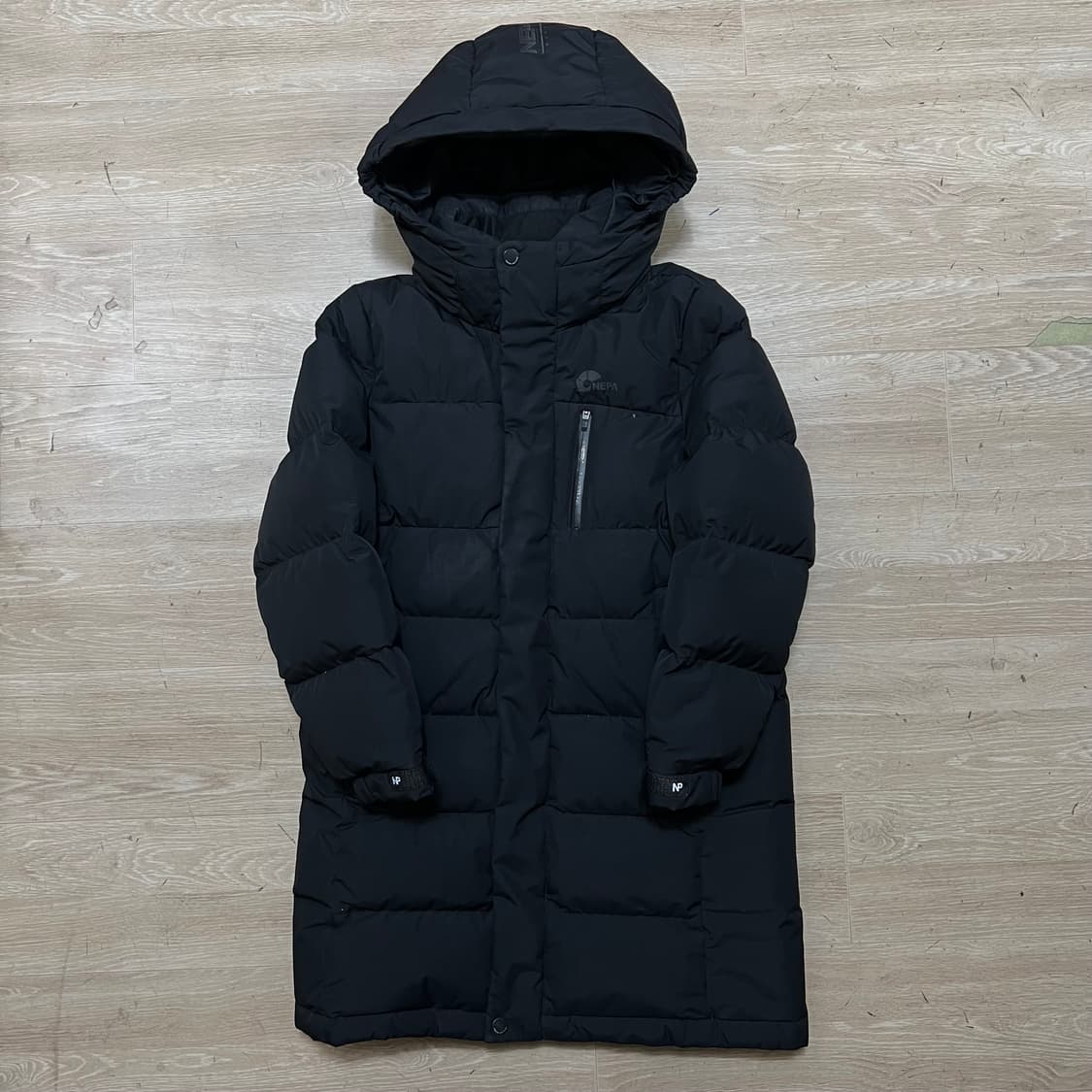 네파 키즈 덕다운 후드 롱 패딩 점퍼 [블랙] S/140 상품이미지1
