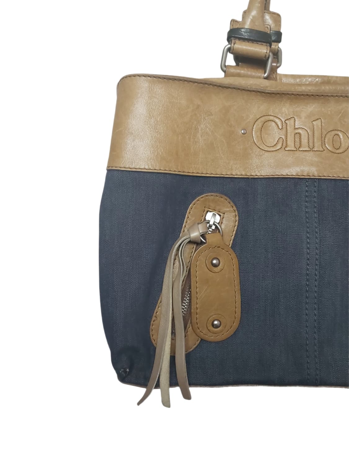 끌로에 인디고 블루 데님 토트백 (정품) 상품이미지3