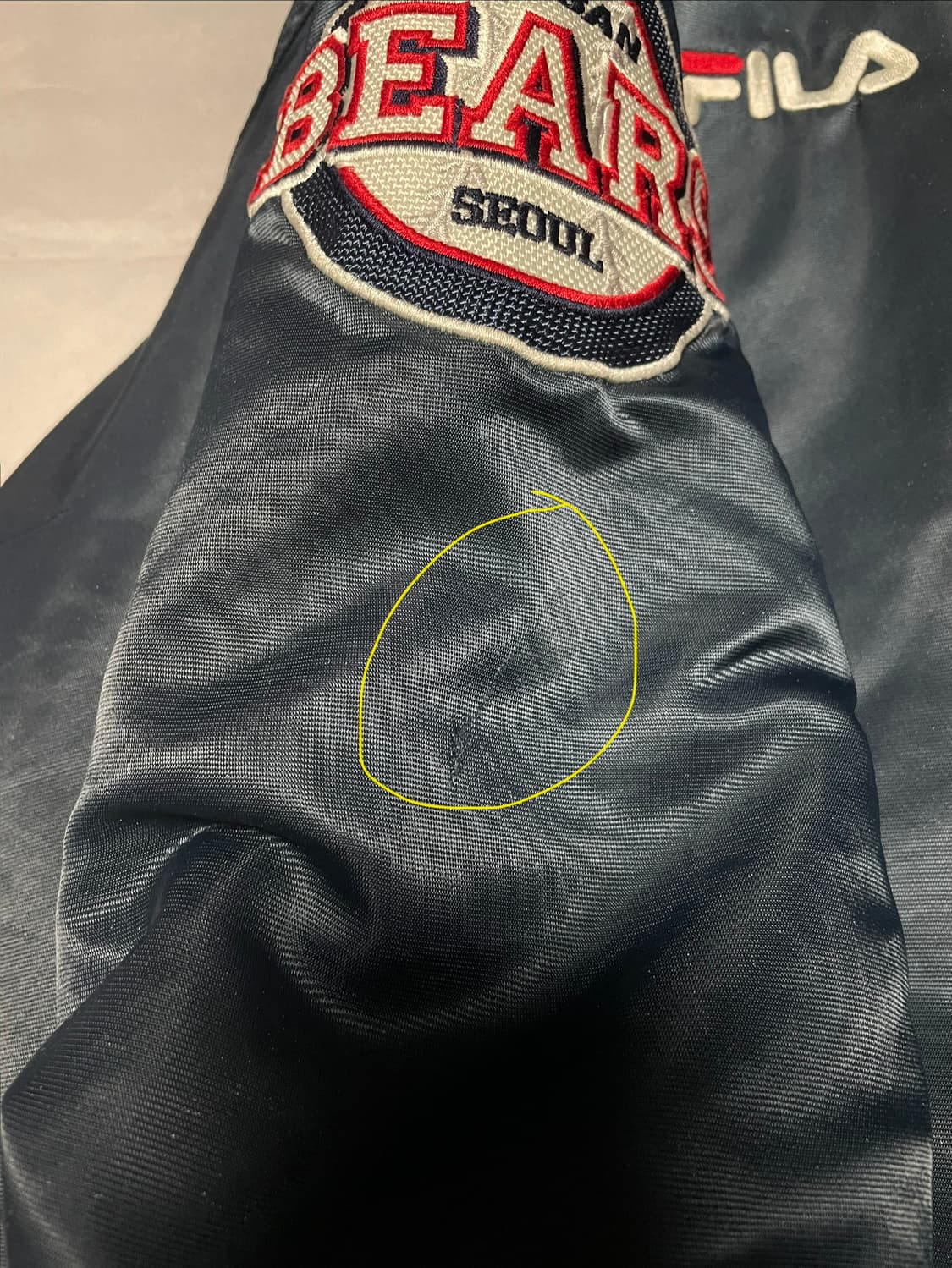 두산베어스 휠라 야구점퍼  100 L 상품이미지7