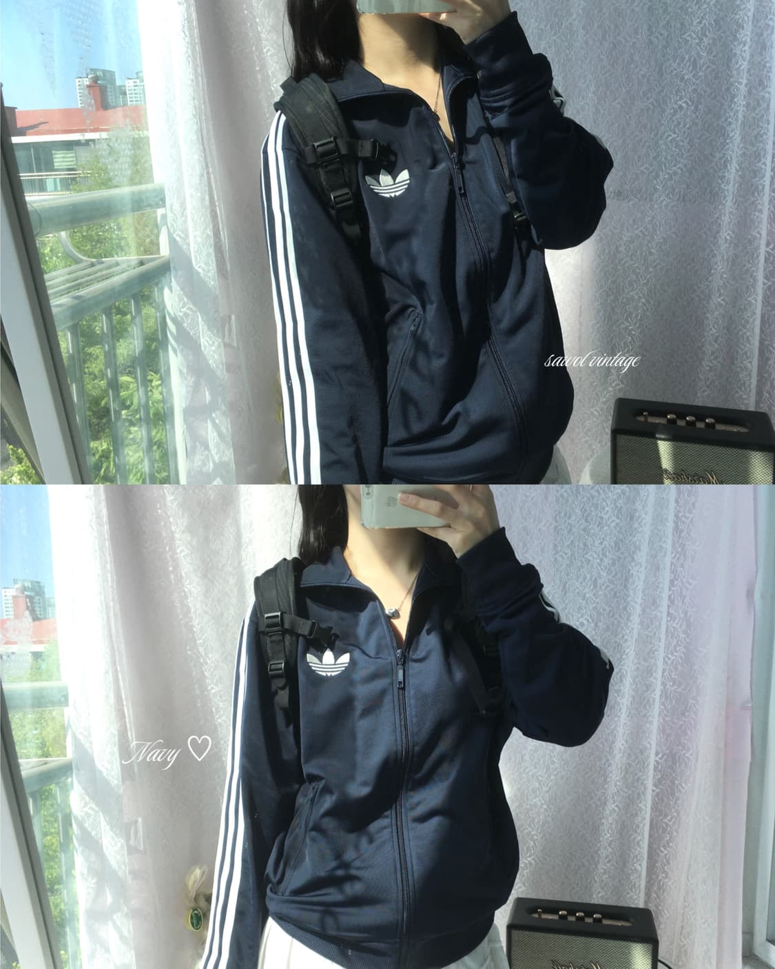 Adidas navy old school jersey 상품이미지1