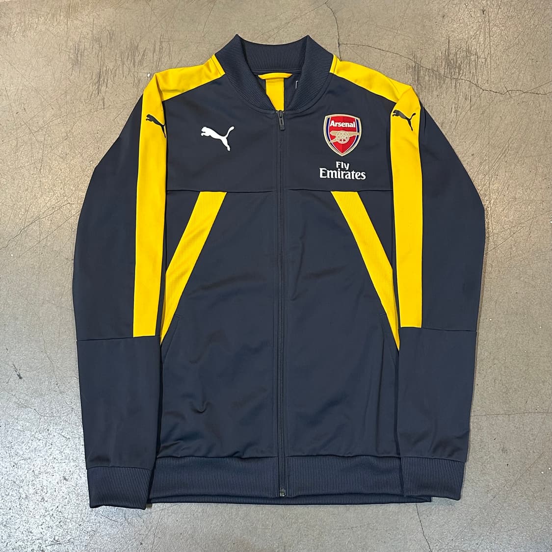 M 푸마 아스날 옐로우라인 챠콜 트랙탑 상품이미지2