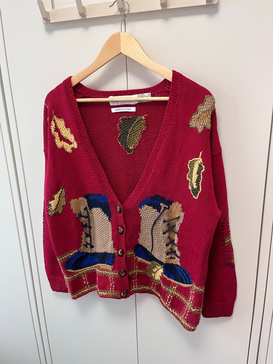 (Rare) Robert scottlid 핸드메이드 자수 니트 가디건 상품이미지7
