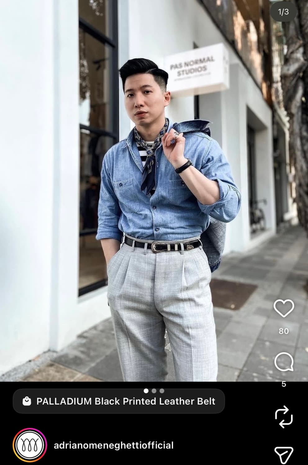 ADRIANO MENEGHETTI 웨스턴벨트 [새상품] 상품이미지3