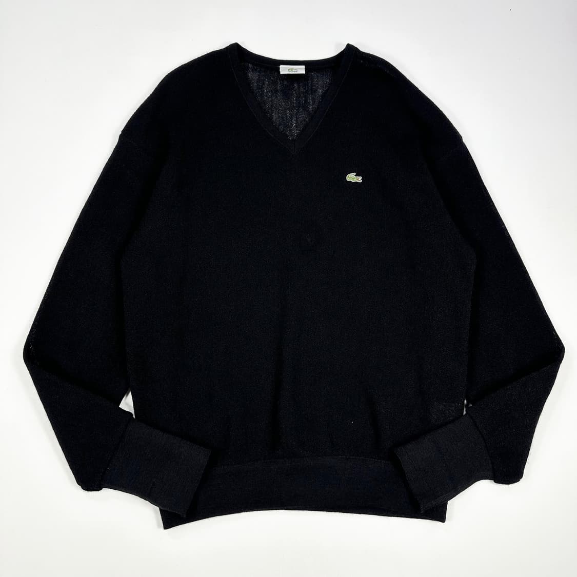 라코스테 미니멀 브이넥 니트 블랙 XL 상품이미지1
