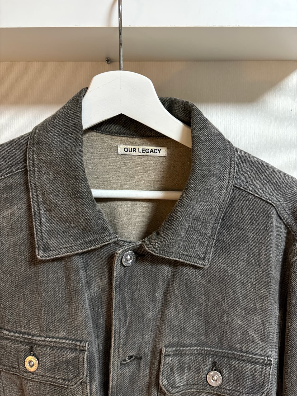 [46] 아워레가시 린넨 모노자켓 그레이 상품이미지4