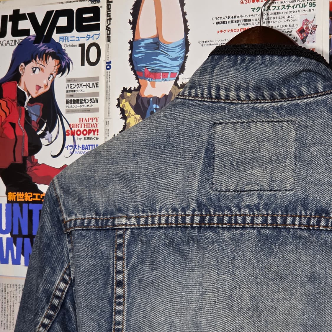 빈티지 워싱 데님 나폴레옹 라인 자켓 상품이미지7