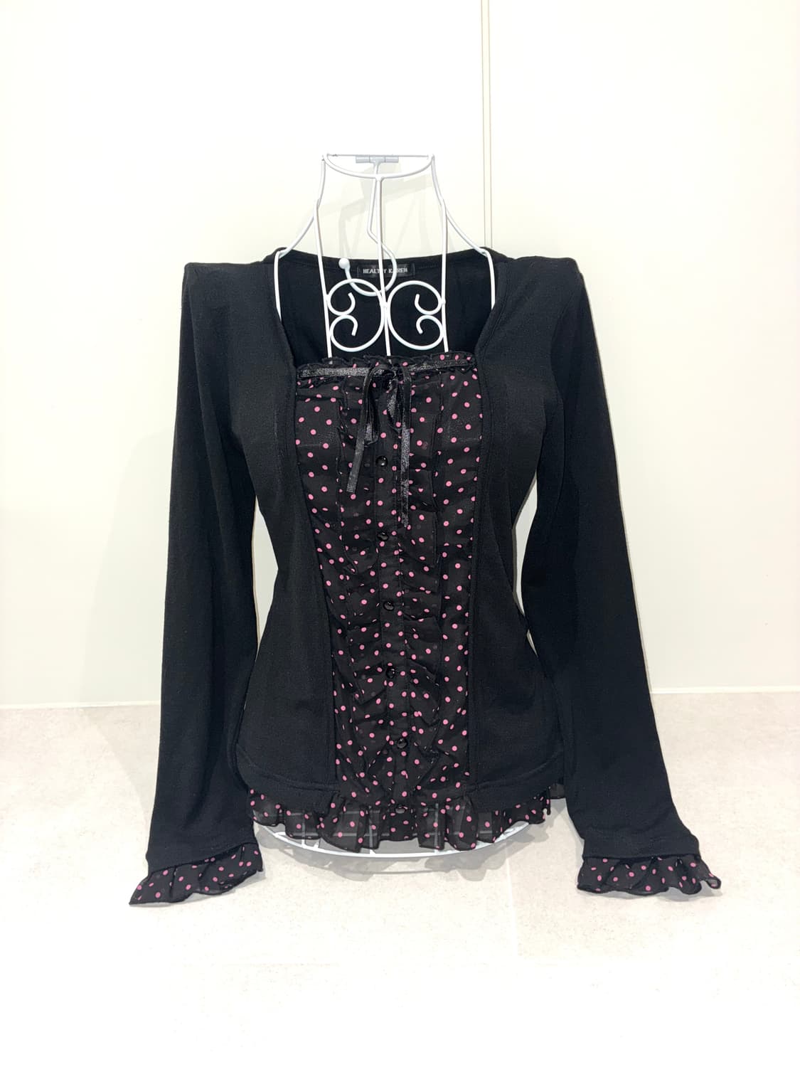 갸루 도트 프릴탑 상품이미지2