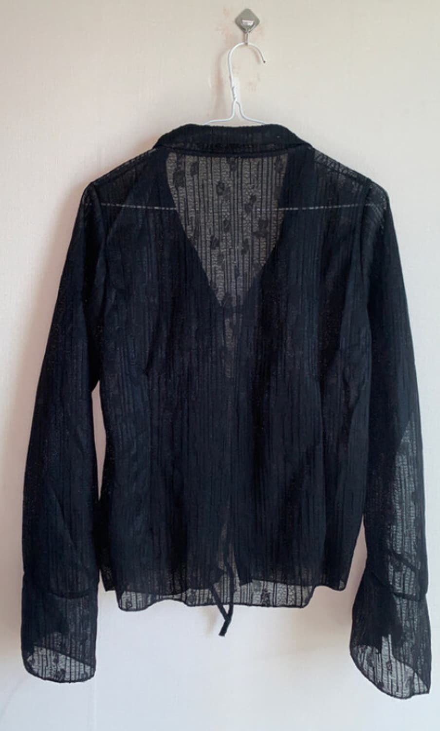 빈티지 레이스 셔츠 리본 블라우스 상품이미지2