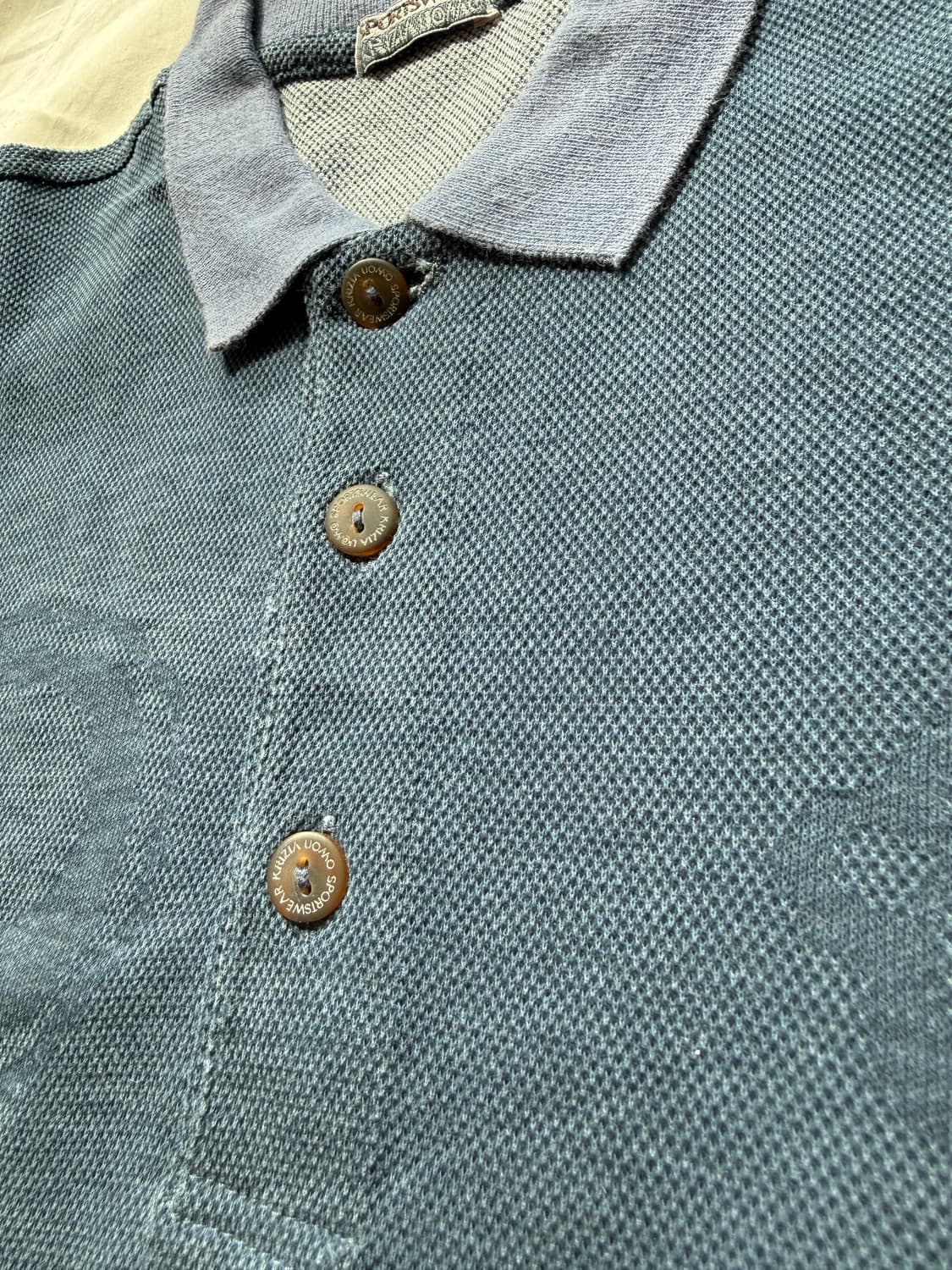 블루 니트 반팔 상품이미지4