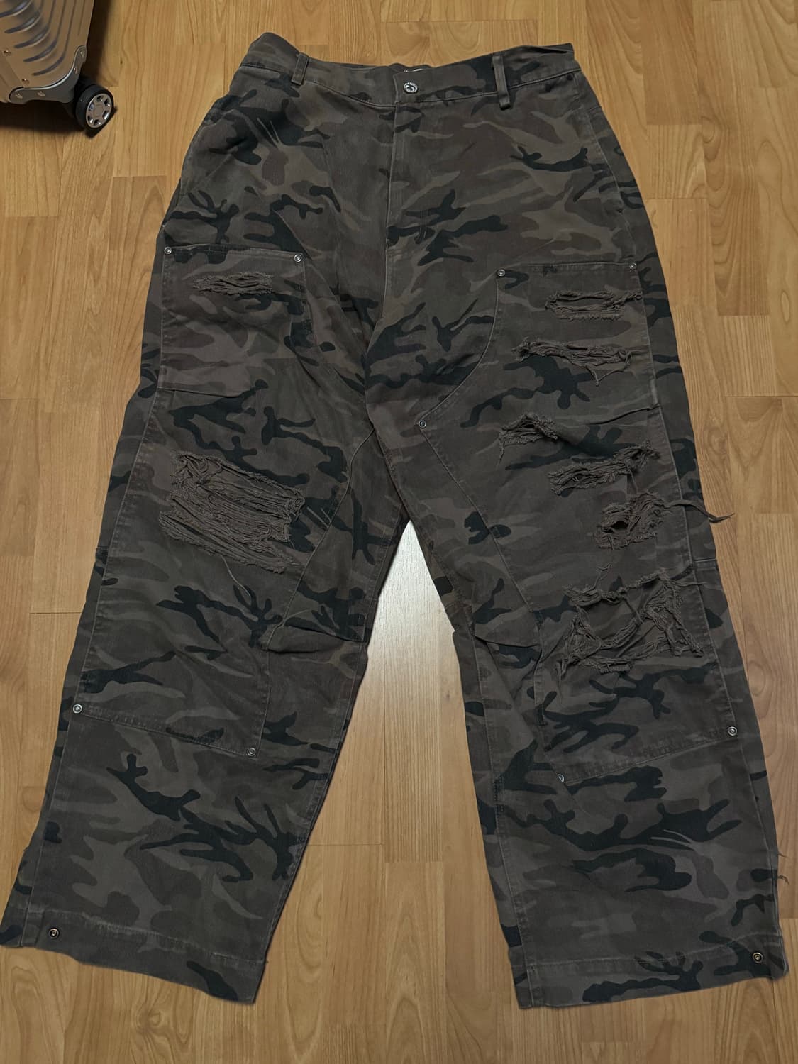 Etce 디스트로이드 카모 배기 진 L 상품이미지2