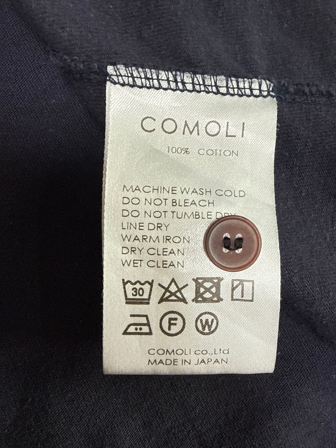 코모리 셔츠 23ss 네이비 상품이미지7