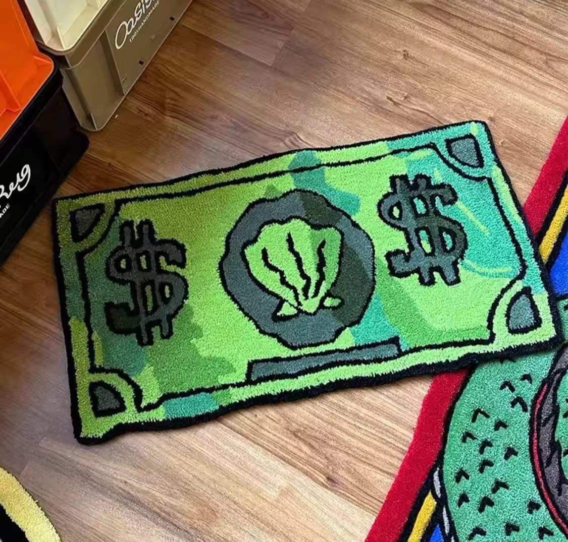 지폐 모양 러그 상품이미지1