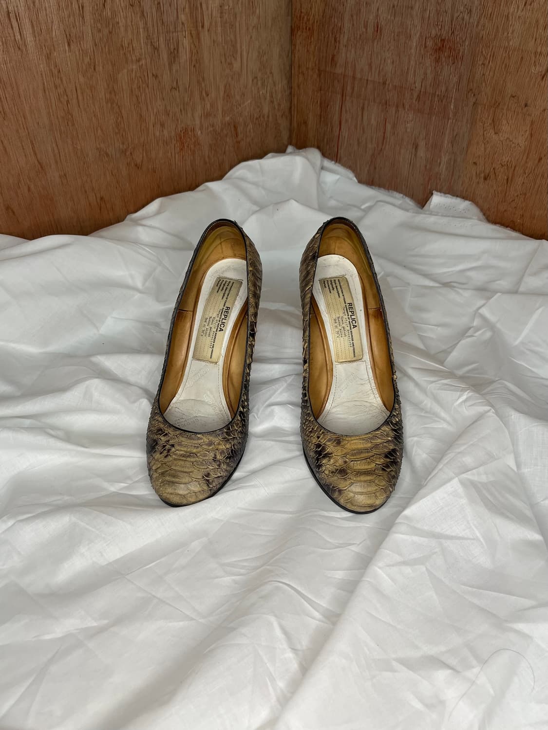 메종 마르틴 마르지엘라 레플리카 파이톤 레더 펌프스 상품이미지3