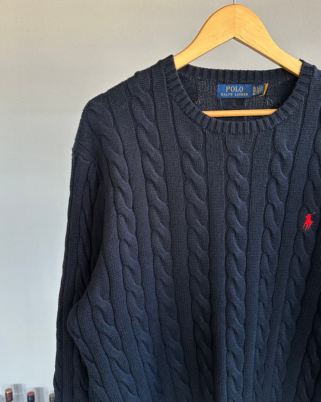 [XL]폴로 랄프로렌 꽈배기 케이블 니트 navy 상품이미지4