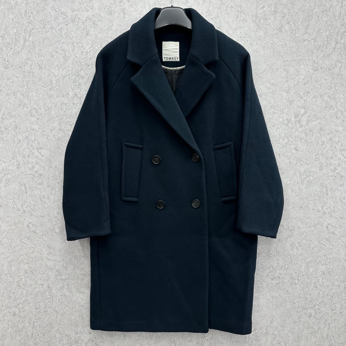 Free 톰보이 여자 울 더블코트 상품이미지1