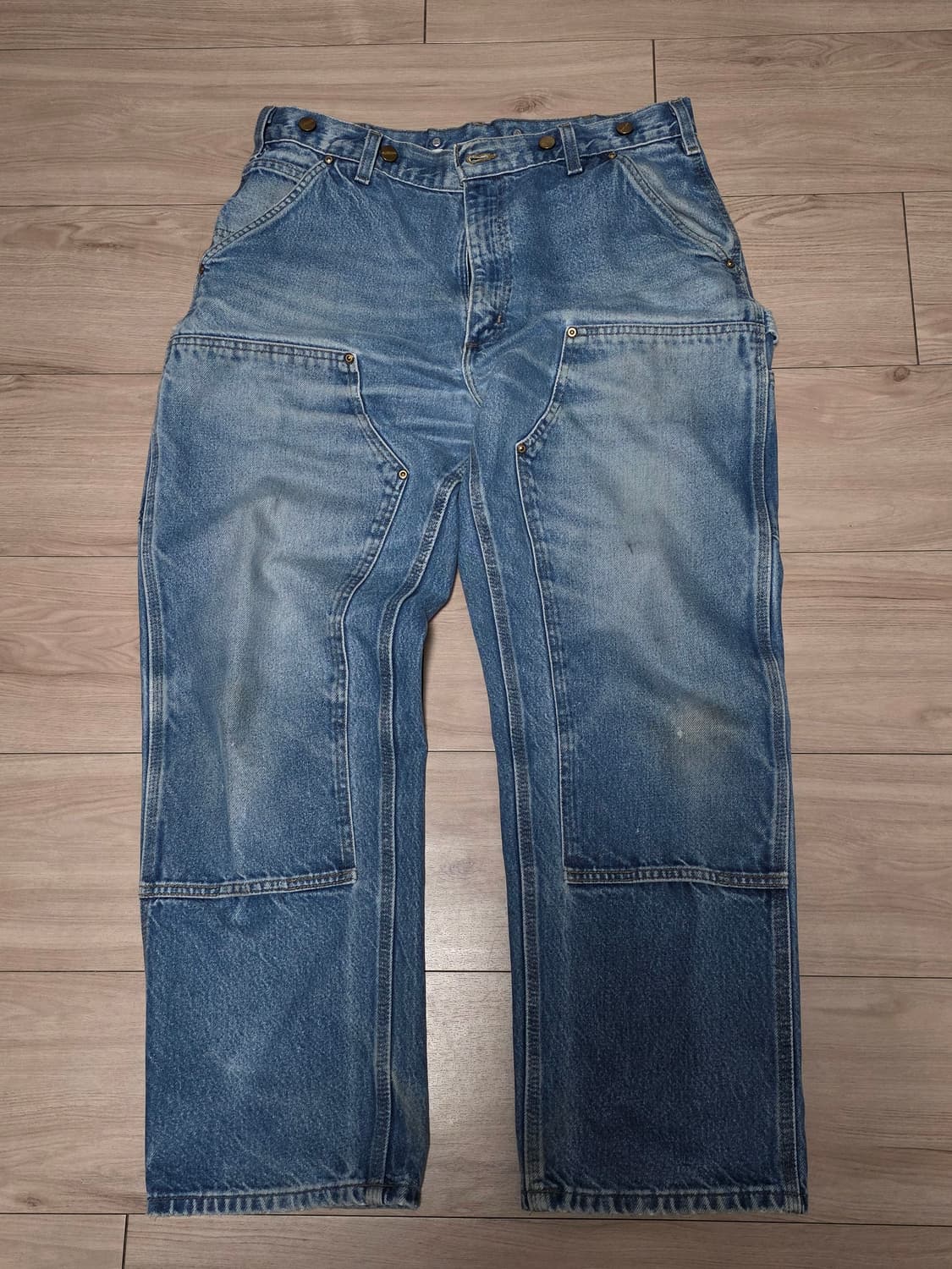 [35"] 빈티지 칼하트 더블니 데님팬츠 팝니다 상품이미지1