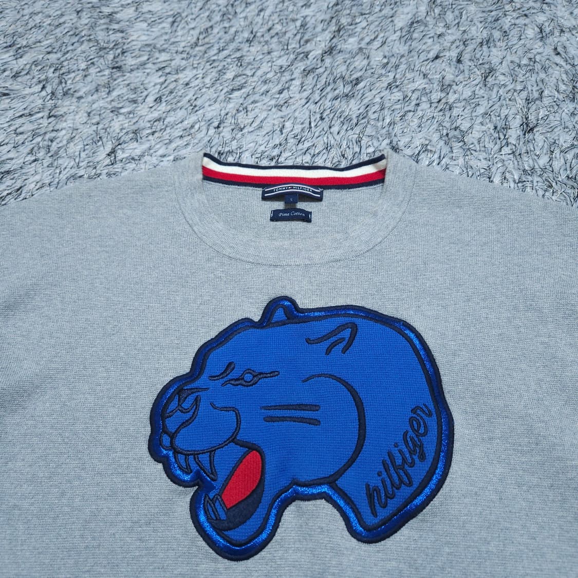 타미힐피거) S 여자 피마코튼 라운드니트 / 왕눈이샵 상품이미지3