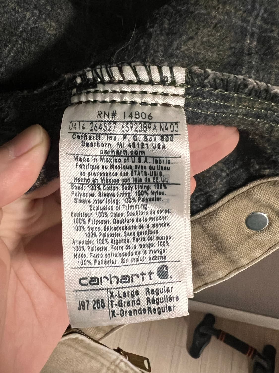 칼하트 j97 코튼우드 266 xl 상품이미지4