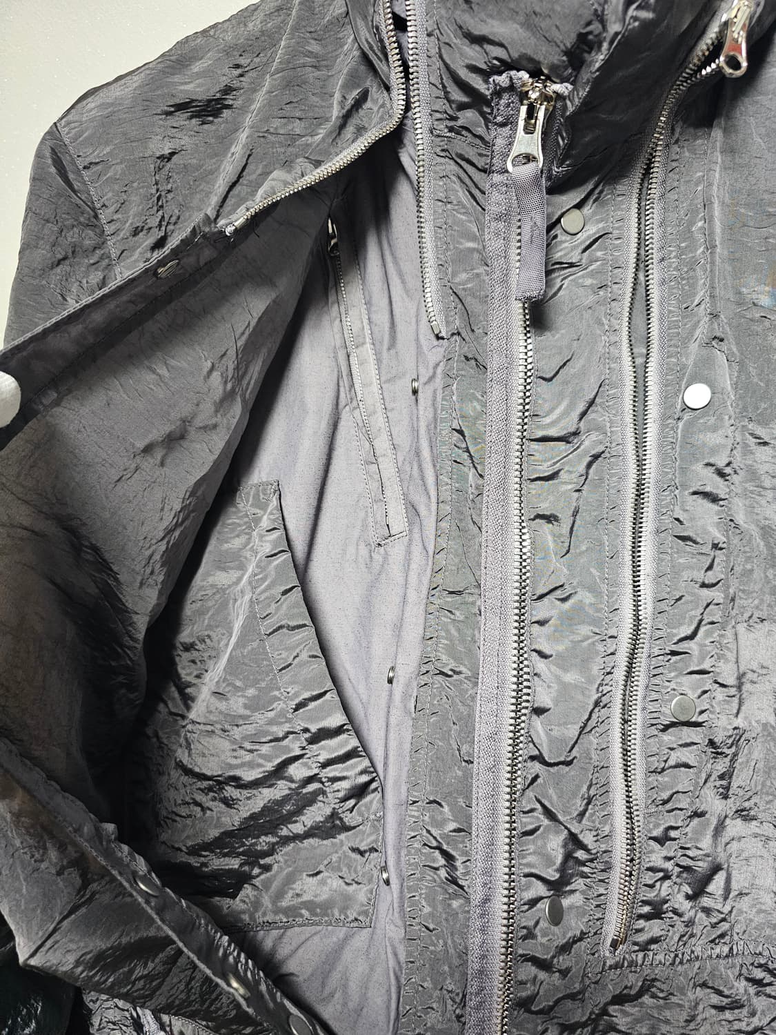 스톤아일랜드 쉐도우프로젝트 스트라이프 나일론메탈 야상파카 상품이미지5