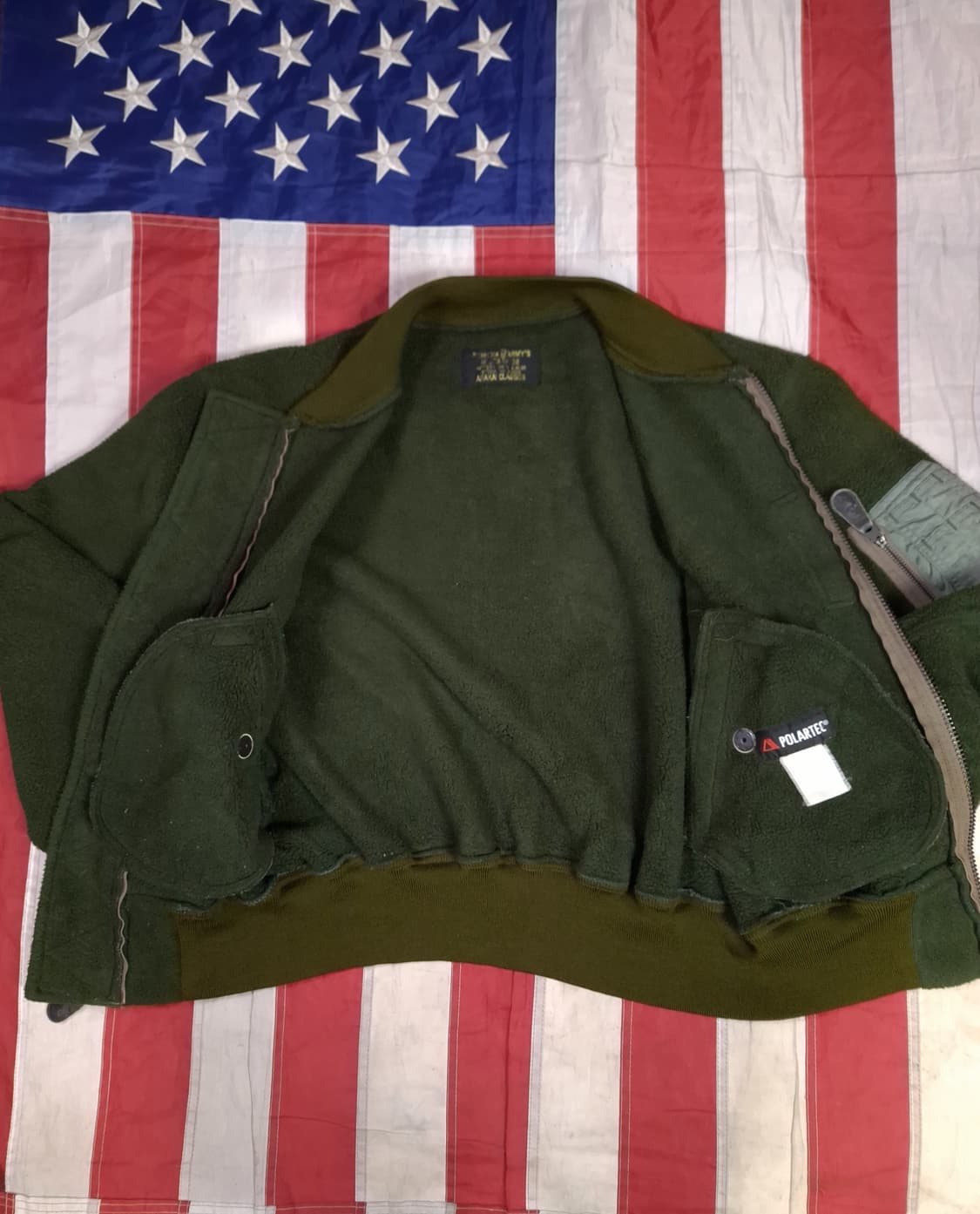 오리지날 캡클로징사 폴라텍 후리스 MA-1 항공자켓 상품이미지8