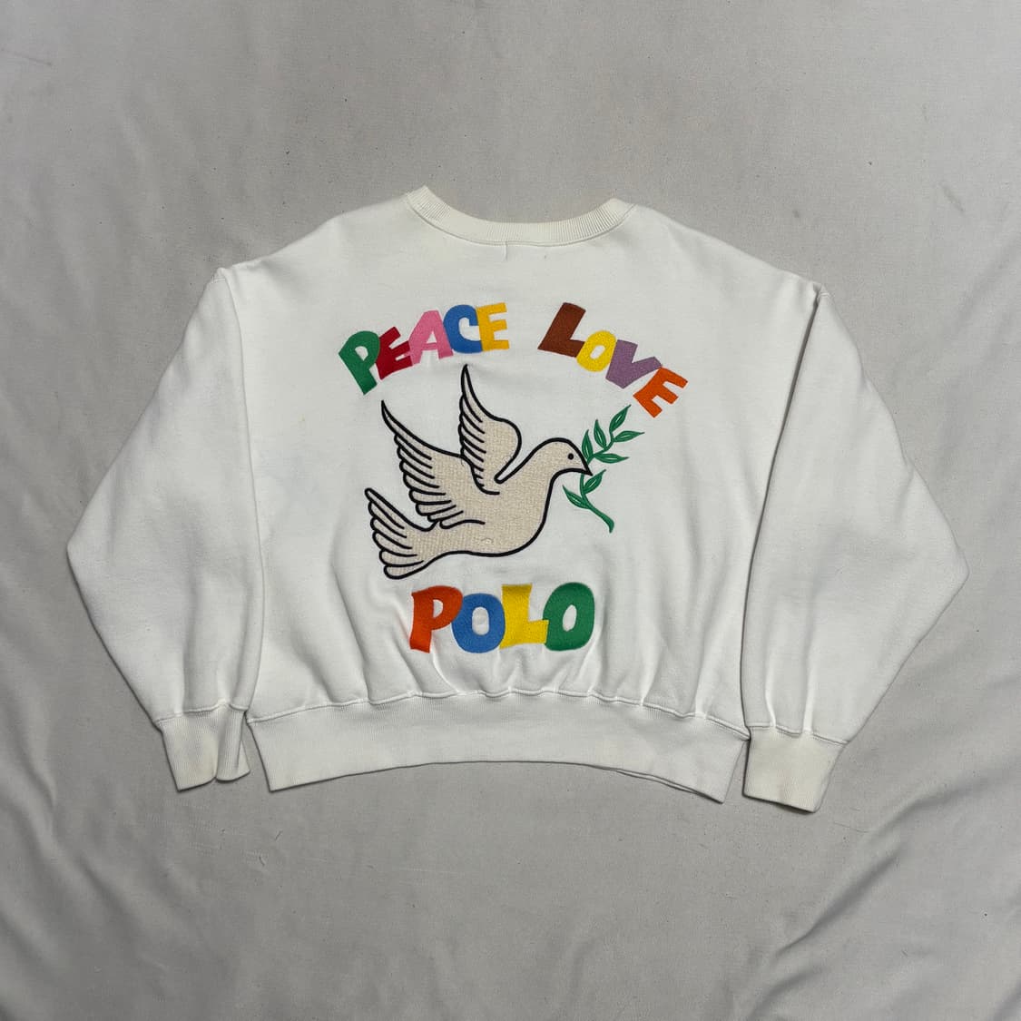 S 폴로랄프로렌 여성용 피스 러브 자수 맨투맨 상품이미지2