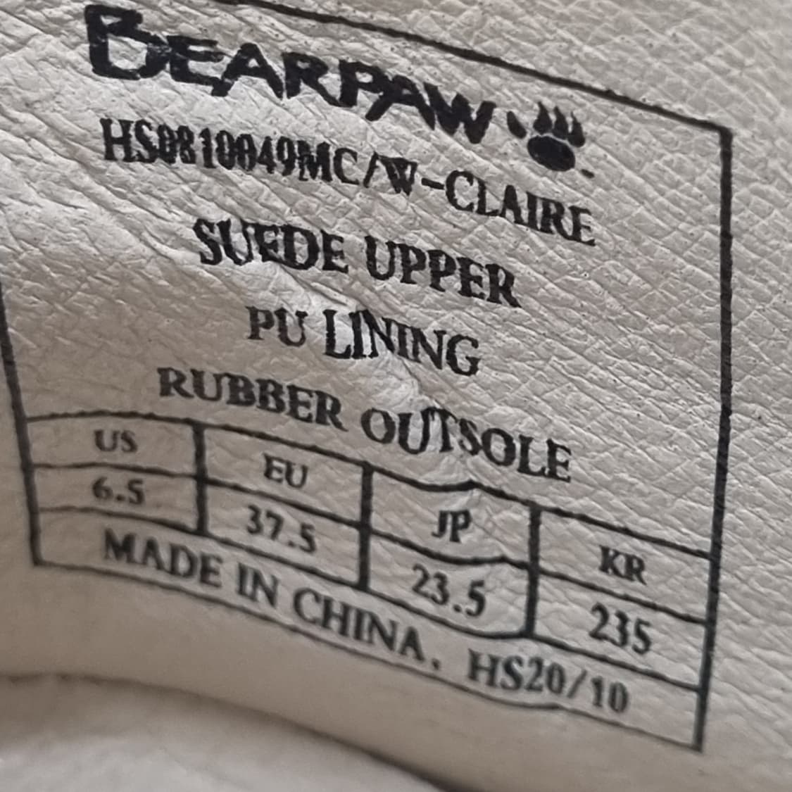 베어파우 소가죽 여성첼시부츠235 굽5 상품이미지6