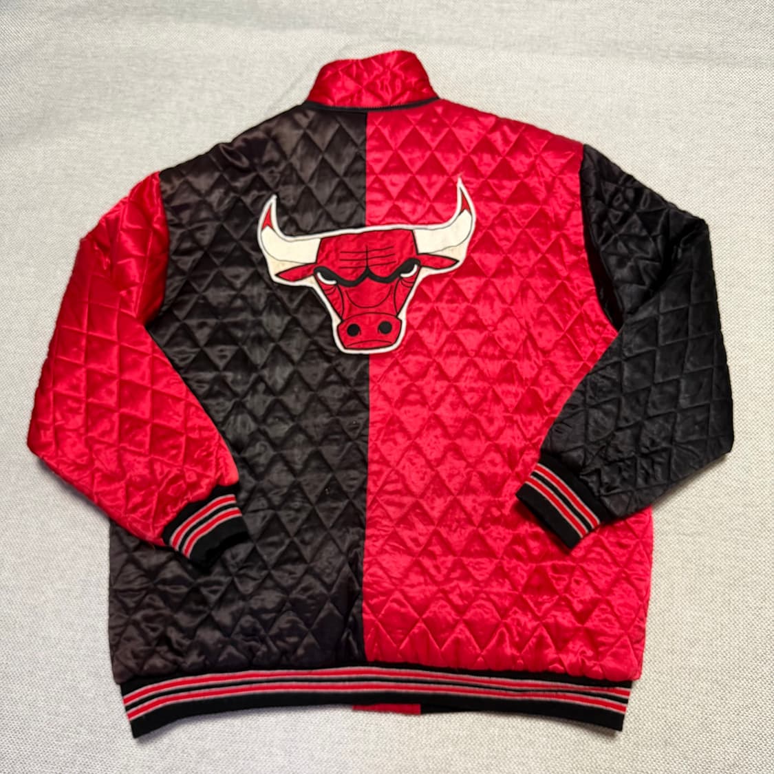 NBA 빈티지 시카고 불스 빅로고 퀄팅 자켓 상품이미지6