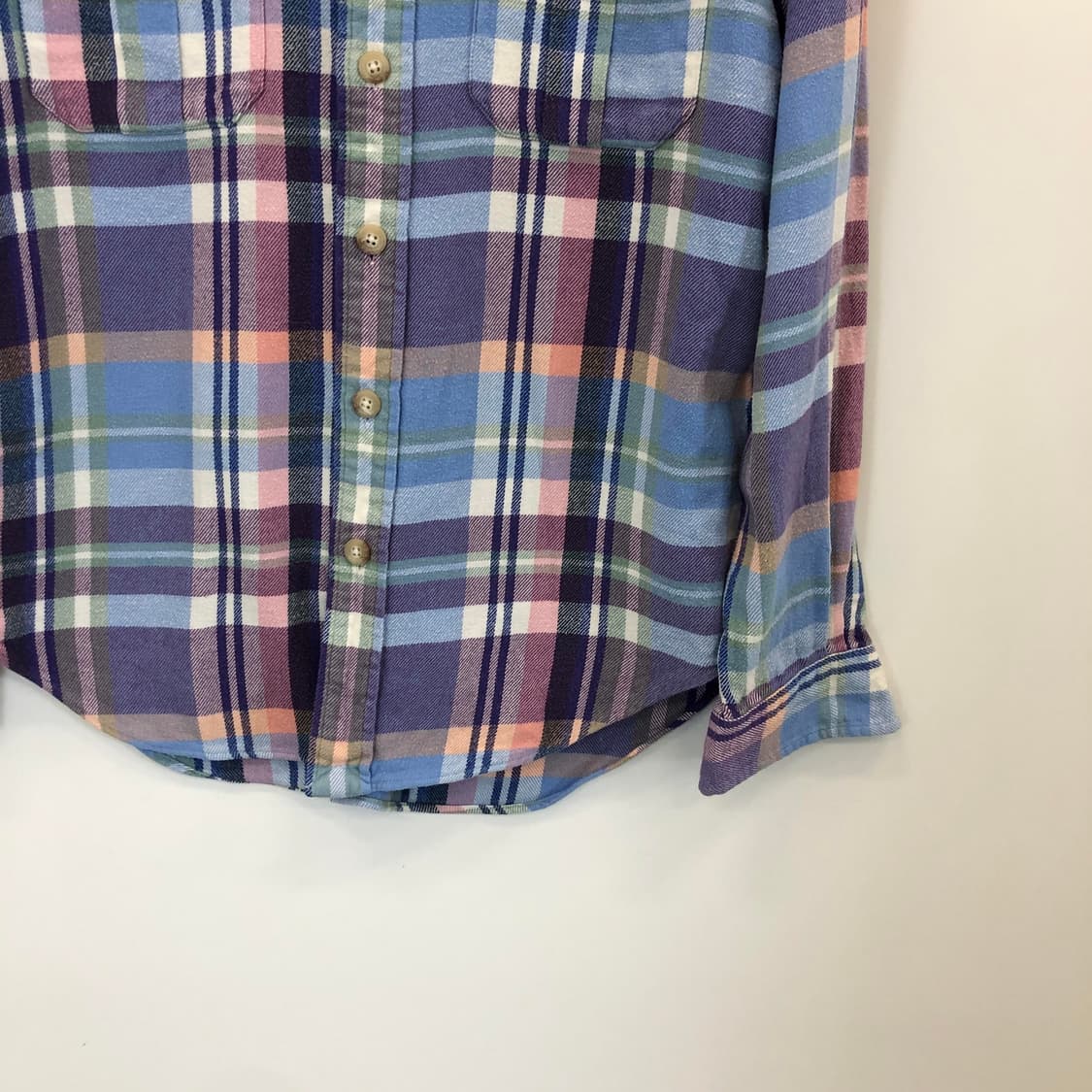 폴로 랄프로렌 파스텔 플란넬셔츠 M 상품이미지3