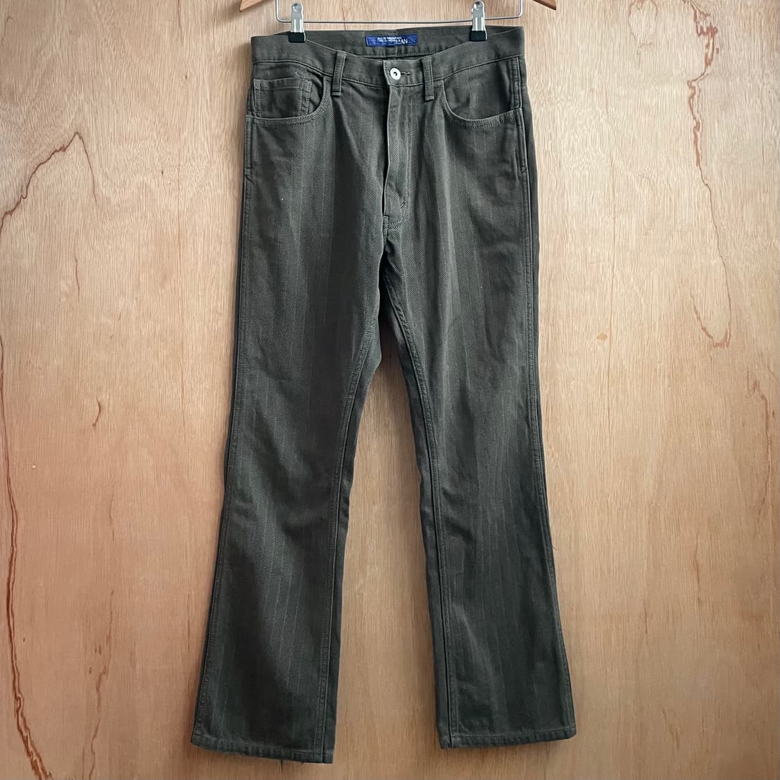 준야와타나베 스트라이프 플레어 팬츠 상품이미지2